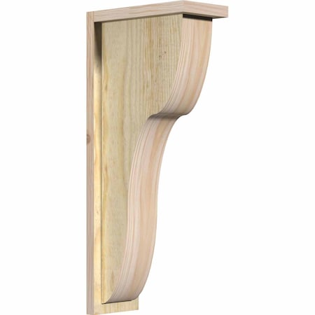 Ekena Millwork Carmel Rough Sawn Corbel w/Backplate, Douglas Fir, 6"W x 12"D x 28"H COR06X12X28CAR01RDF